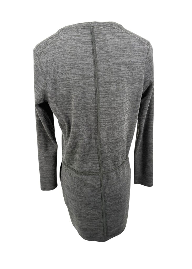 Athleta Teal Sweatshirt XS Womens Ribbed Sleeves