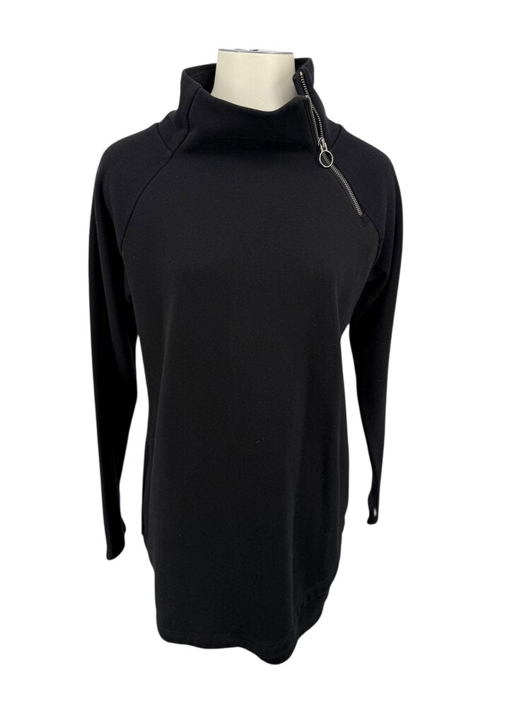 Athleta Womens Sweatshirt Dress Side Zip Collar