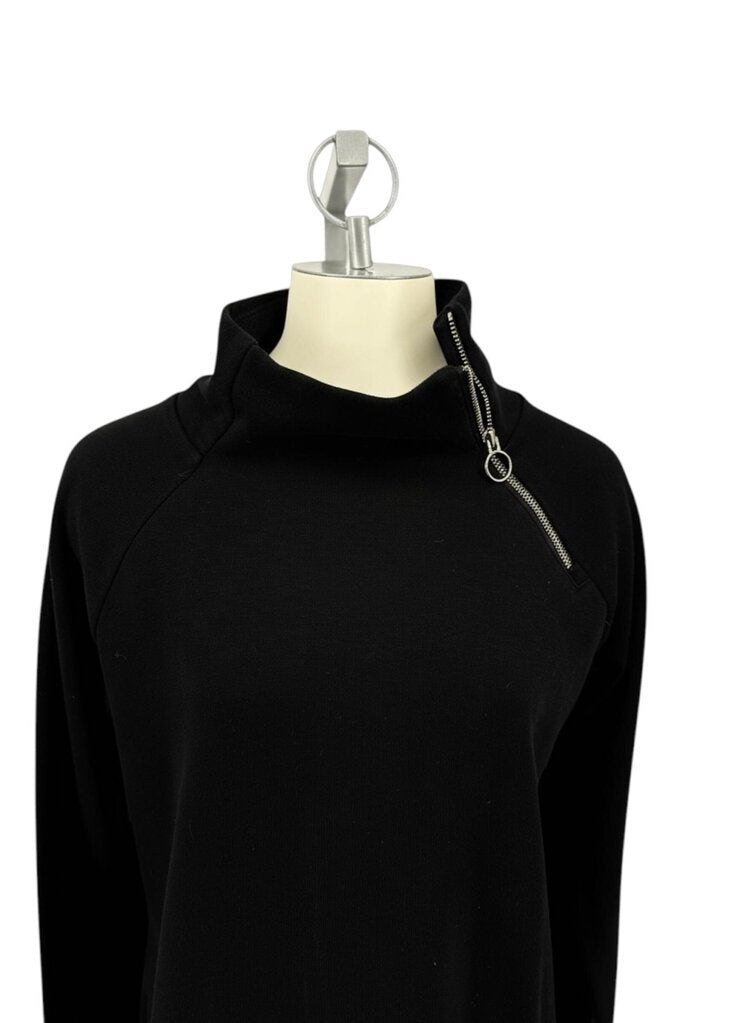 Athleta Womens Sweatshirt Dress Side Zip Collar