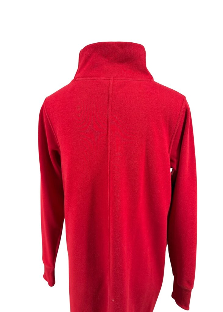 Athleta Red Women's High Collar Sweatshirt Dress