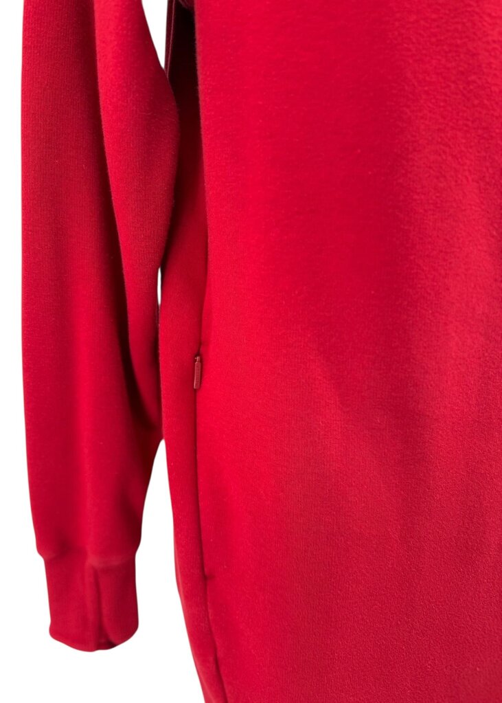 Athleta Red Women's High Collar Sweatshirt Dress