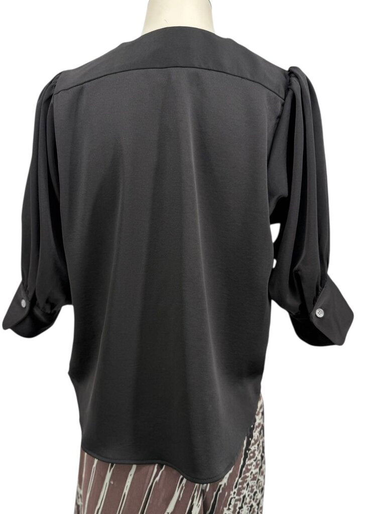 Silk Feel 3/4 Sleeve V Neck / JC5