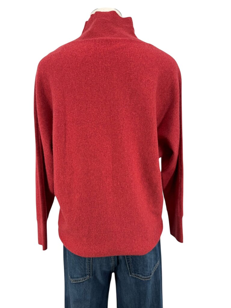 High-Low Turtleneck Sweater