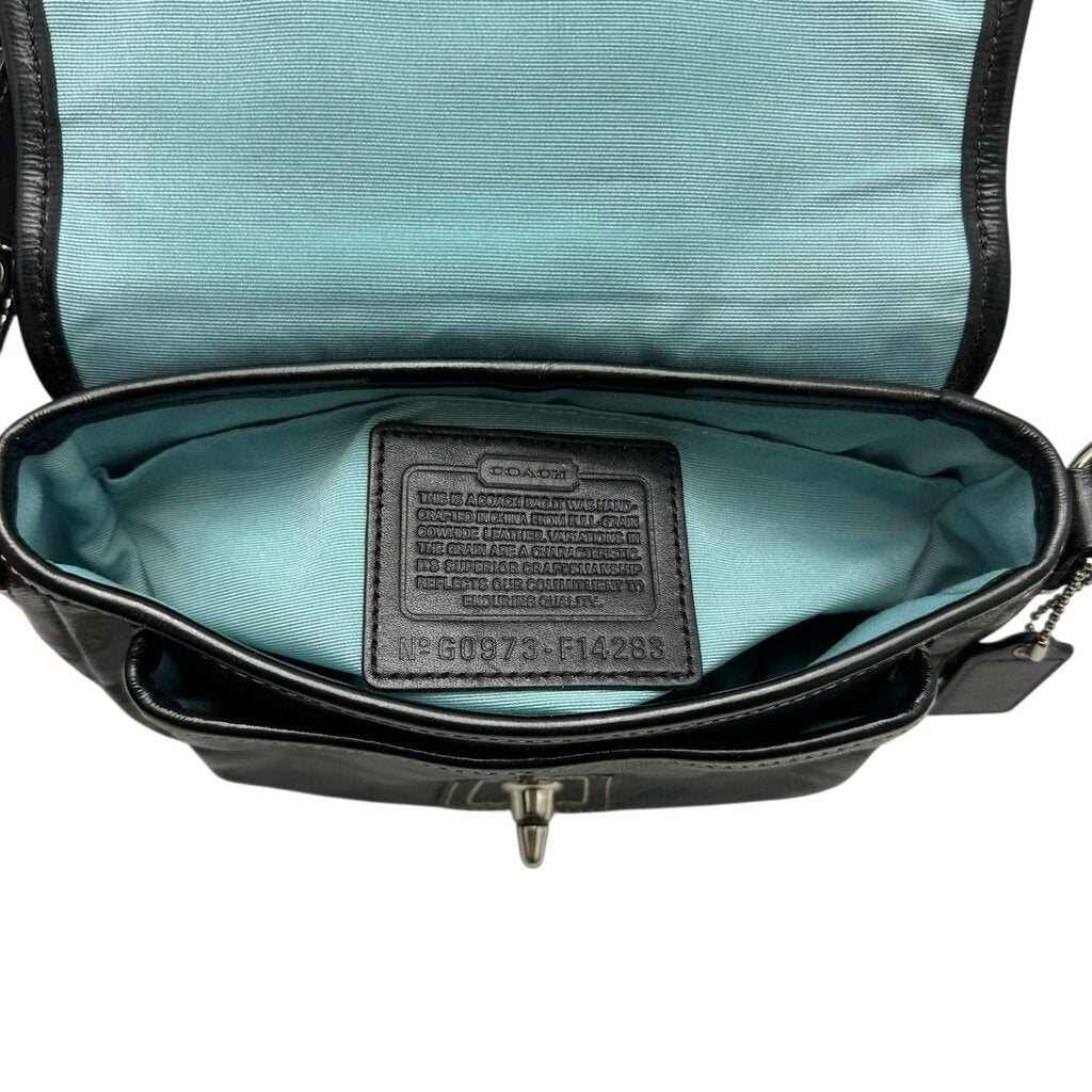 Leather Flap Closure Handbag