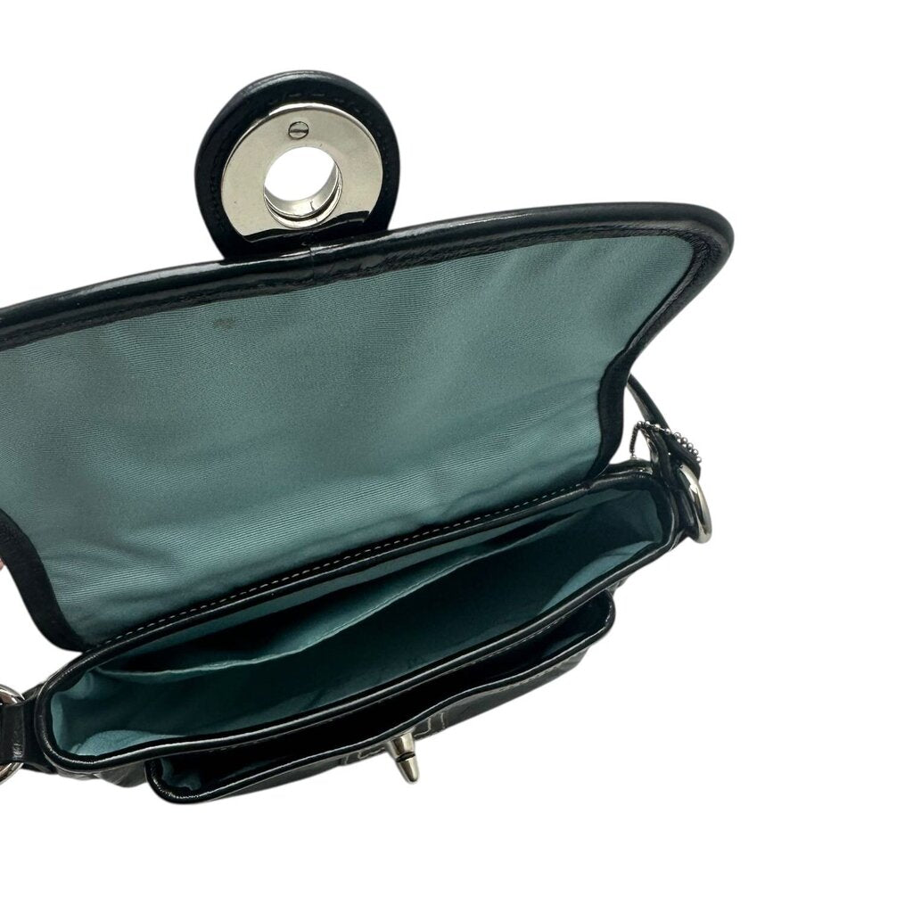 Leather Flap Closure Handbag