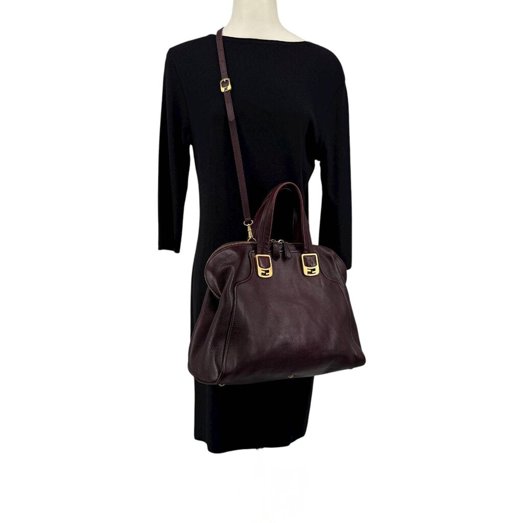 Fendi Vitello Dolce Marmol Chameleon Tote