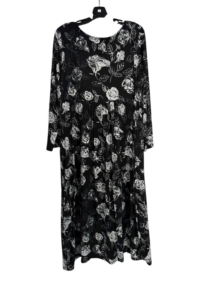 Megan Salmon Chalk Roses Romance Dress