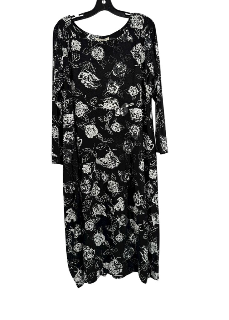 Megan Salmon Chalk Roses Romance Dress