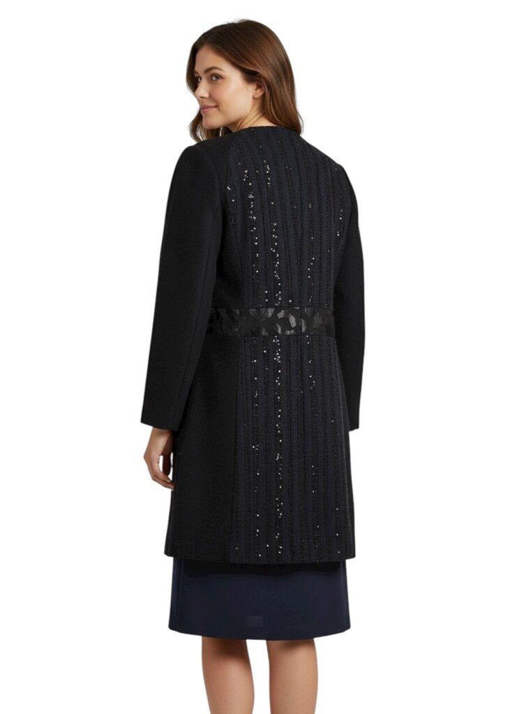 Talbot Runhof Sparkle Tassel Tunic Jacket Dress Coat
