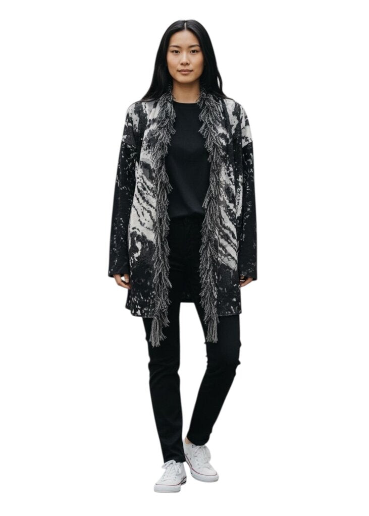 Frank Lyman Tassel Trim Cardigan