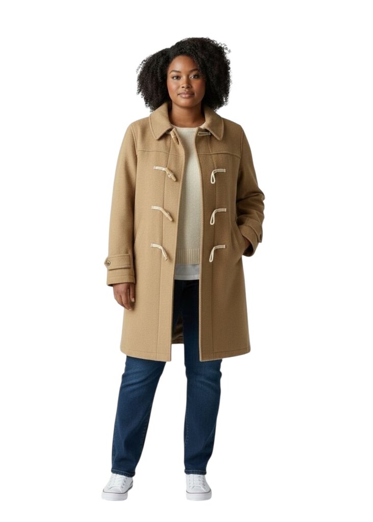 Wool Toggle-Close Coat