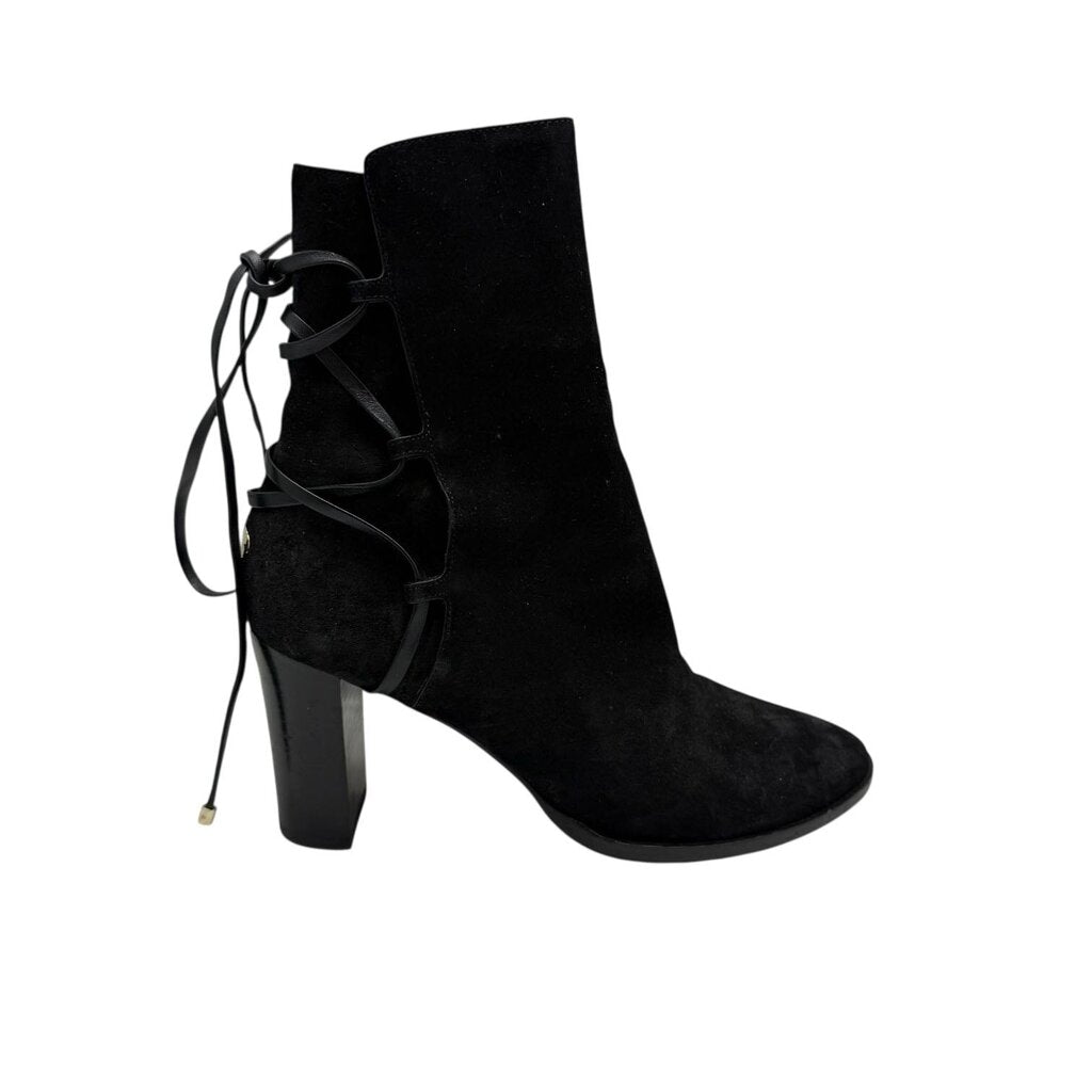 Jimmy Choo Hampton 80 Leather Trim Suede Boot