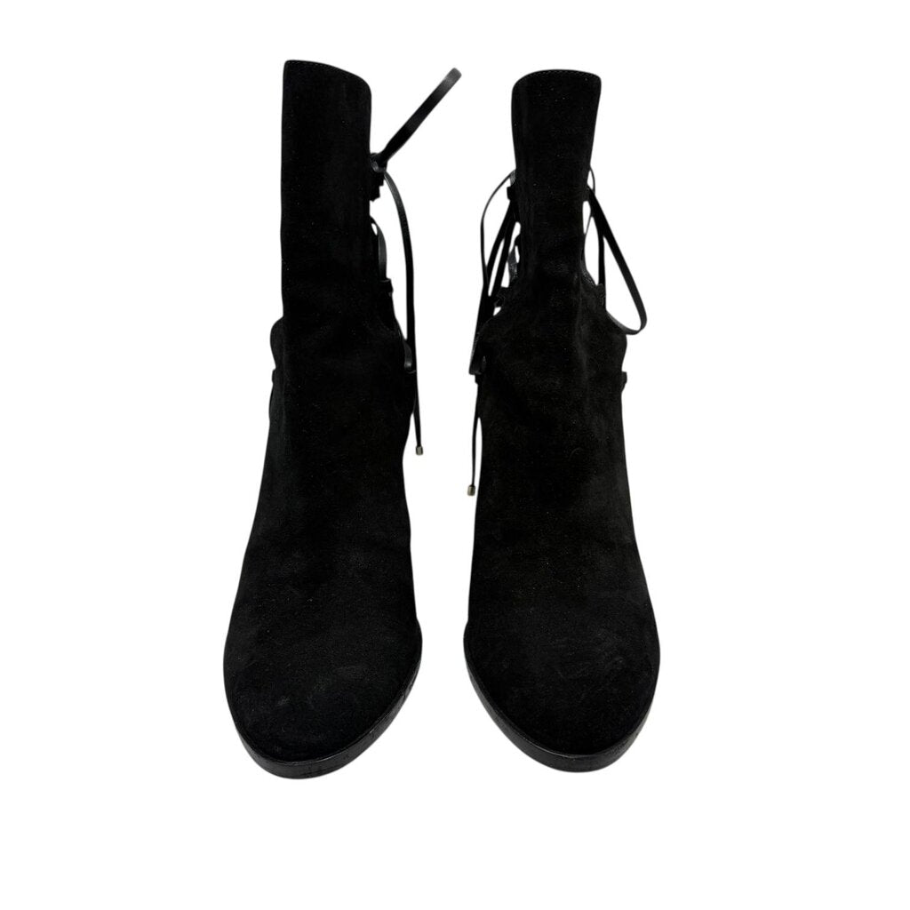 Jimmy Choo Hampton 80 Leather Trim Suede Boot