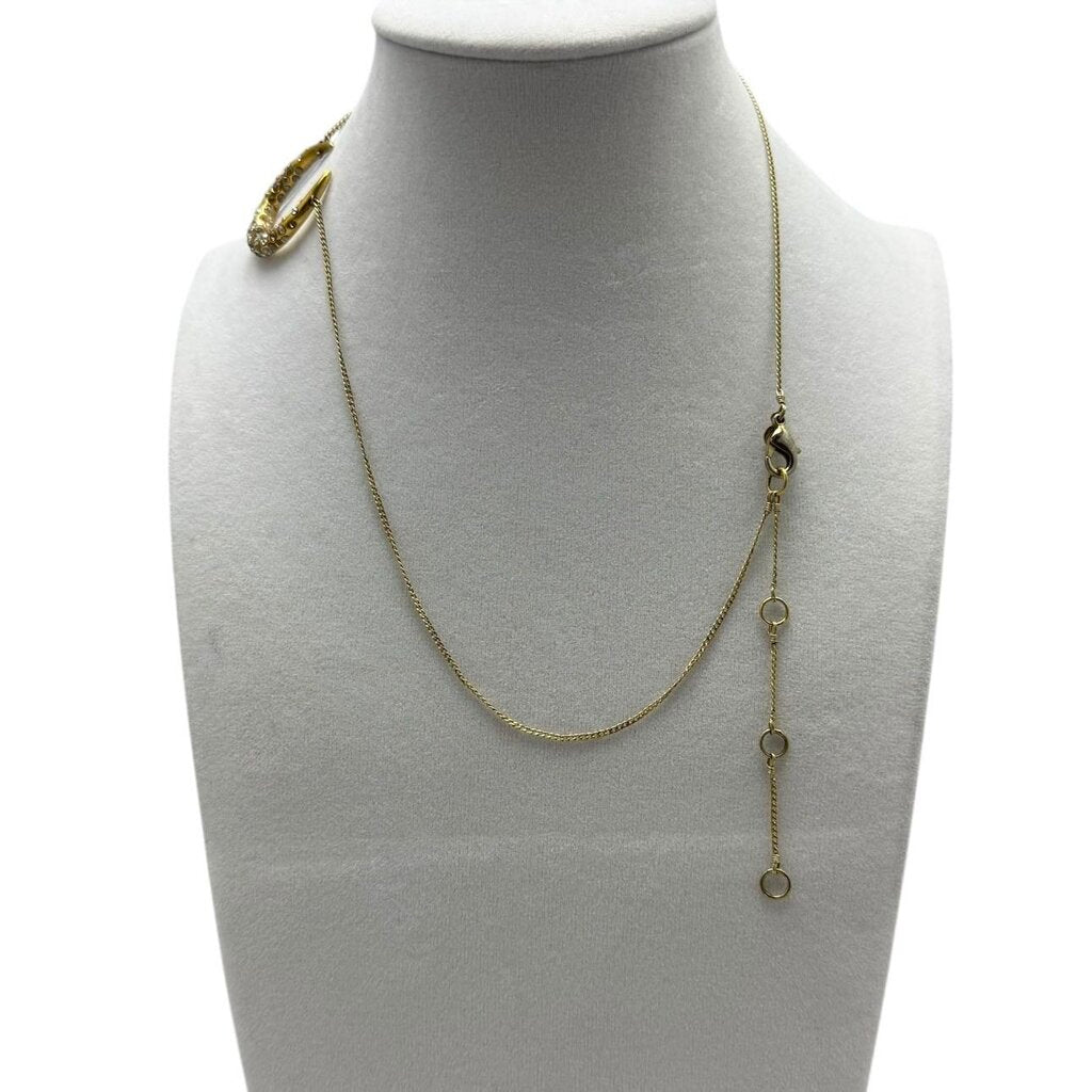 Crystal Horseshoe Pendant Necklace