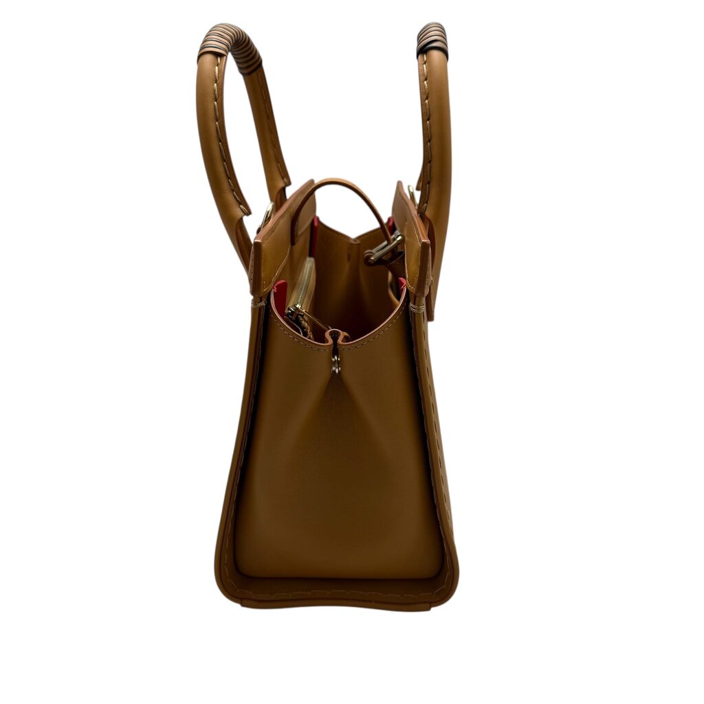 Tan Stitch Buckle Purse/KA5