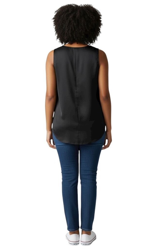 Silk Scoop Neck Tank Top
