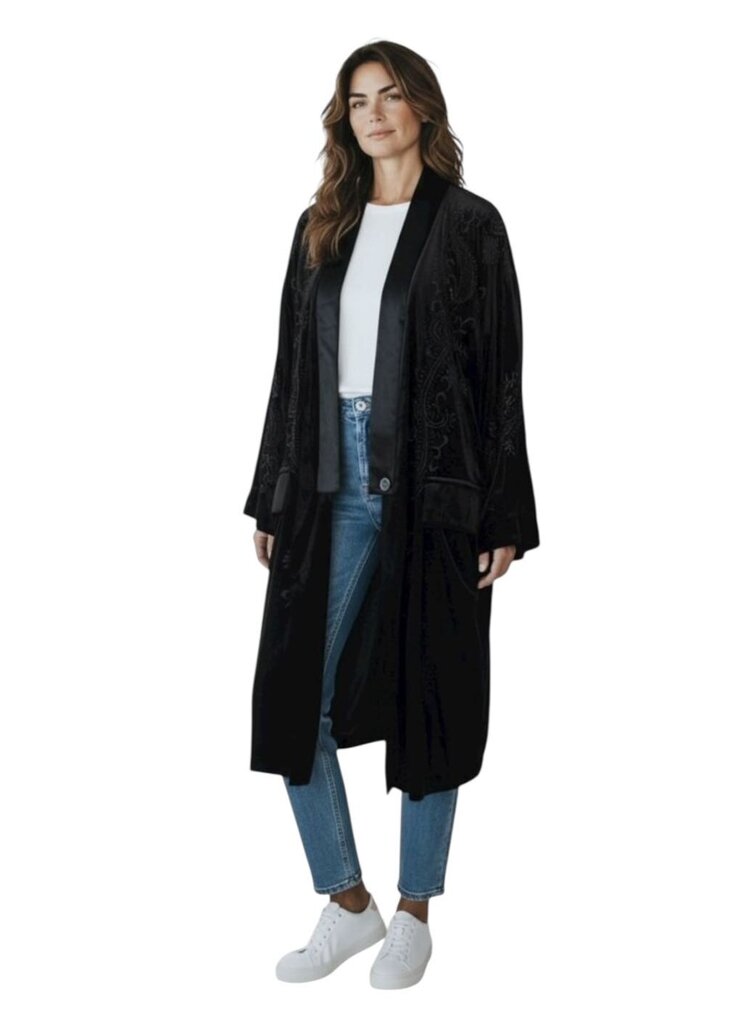 Trelise Cooper Kimono Velvet Black
