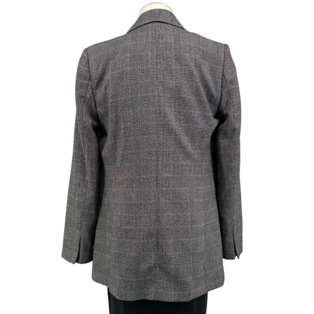 Zara Plaid Black Button Up Suit