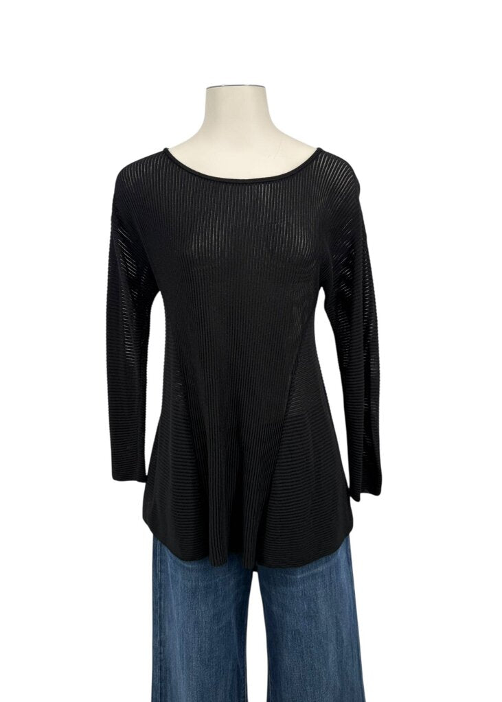 Lafayette 148 Black Ribbed