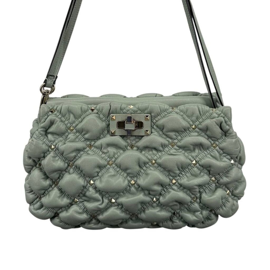 Valentino Garavani Spinkeme Rock Stud Quilted Leather Shoulder Handbag