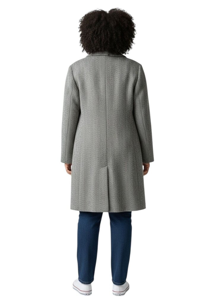 Alpaca Wool Herringbone Coat