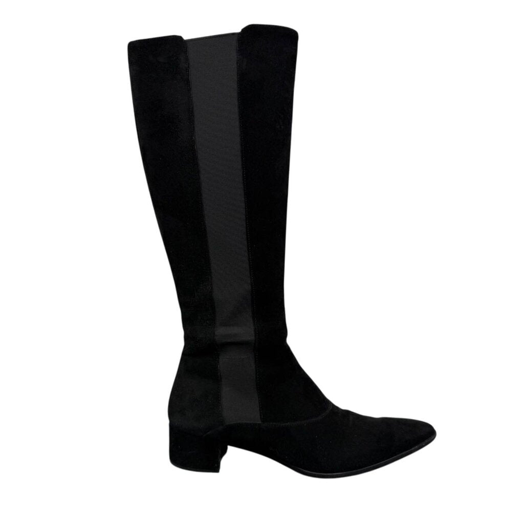 Pointed Toe Suede Knee High Boots