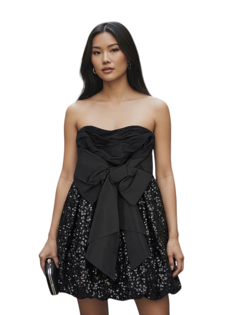 Niko Sequin Bubble Mini Dress