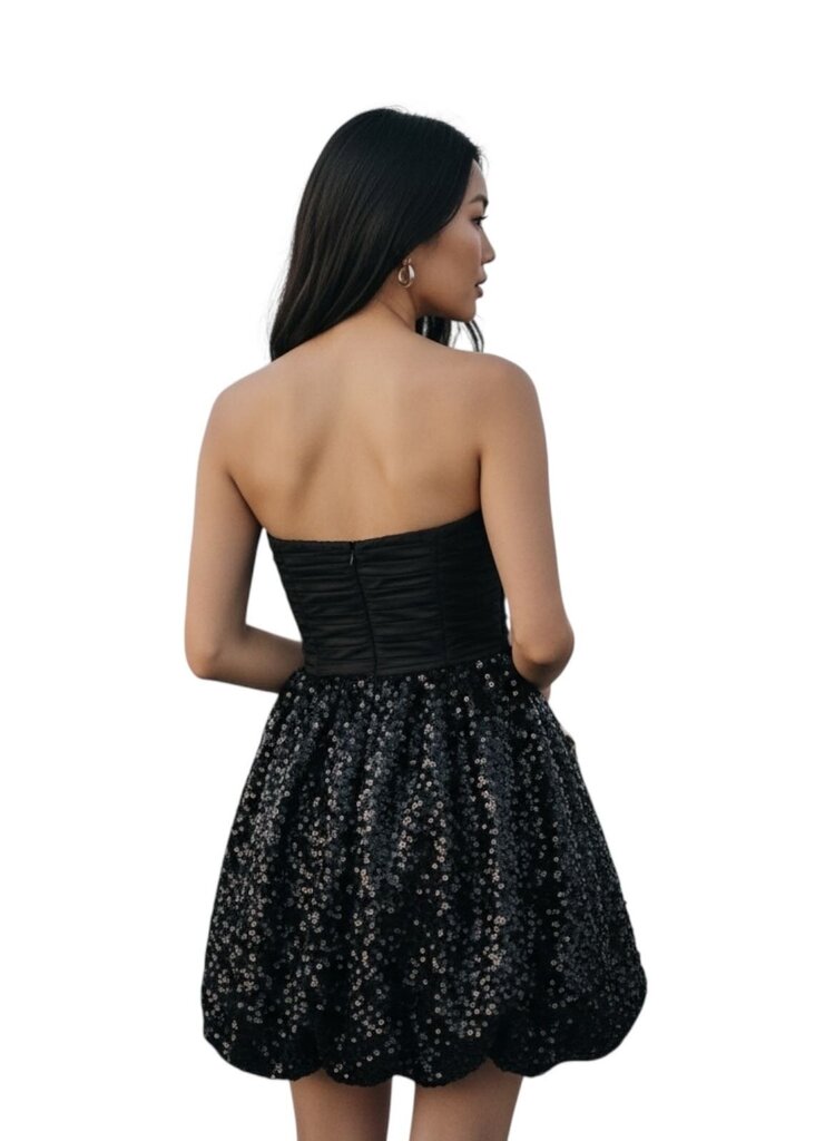 Niko Sequin Bubble Mini Dress
