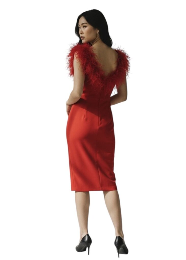 Milly Cady Feathered Bodice Dress