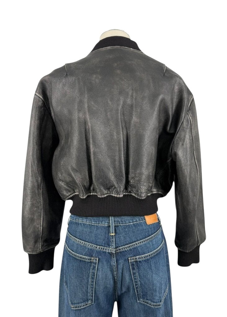 Distressed Bomber Jacket