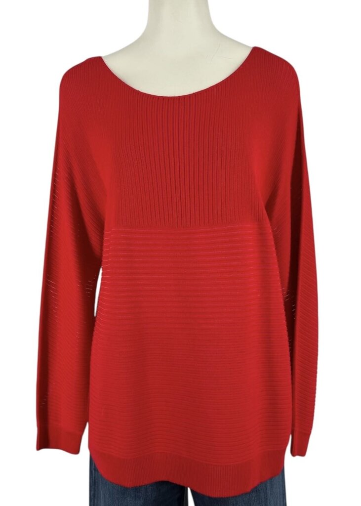 Ribbed Crew Neck Sweater