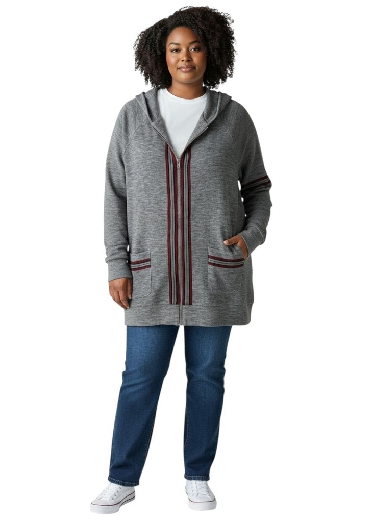 Hood Me Knit Zip Up Jacket