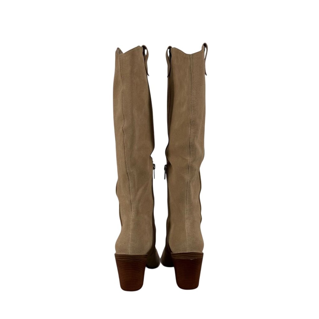 Suede Western Knee High Boots