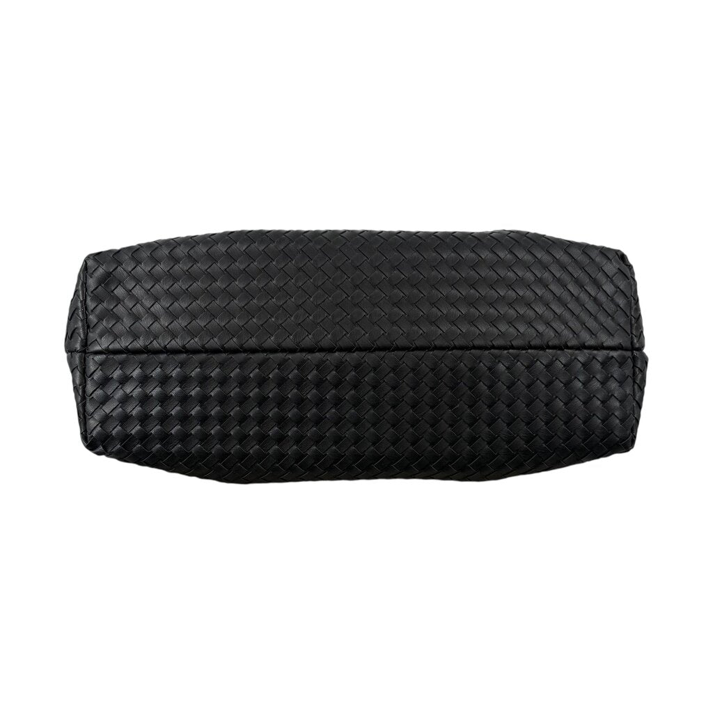 Woven Vegan Leather Tote