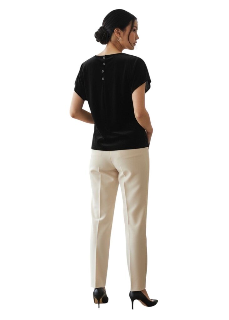 Vintage Couture Button Back Velvet Top