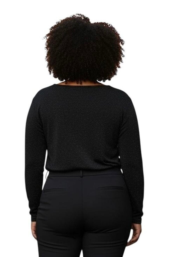 Sparkle Long Sleeve Scoop Neck / LD6