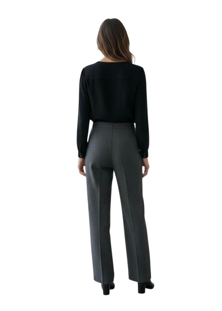 Boutique Pleated Wool Blend Trouser