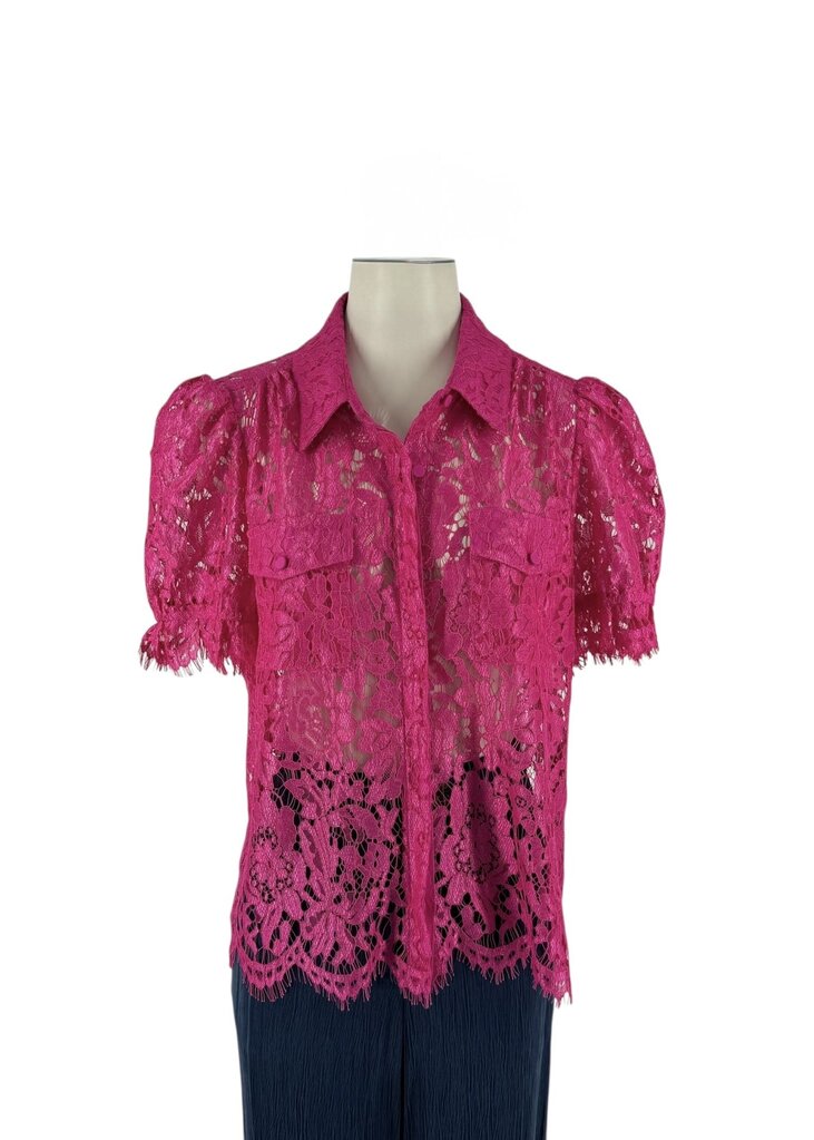 Generation Love Pink Lace Button Up
