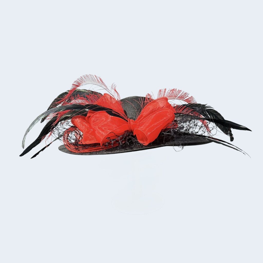 Red & Black Scala Hat