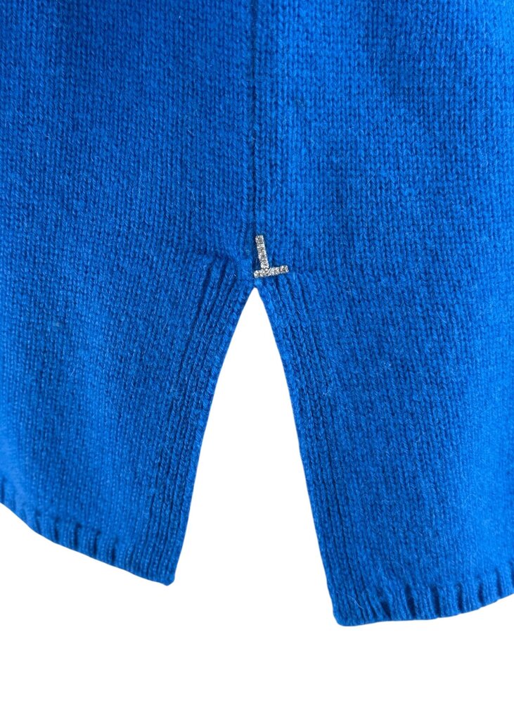 Lafayette 148 Cashmere Zip Cardigan Blue