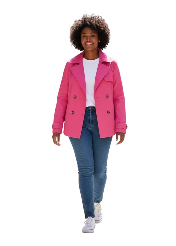 Talbots Pink Double Breasted Coat