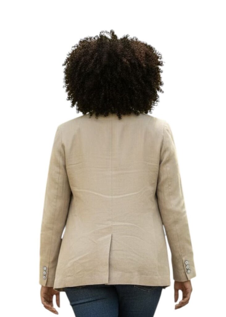 Lafayette 148 Tan Jacket with Stitching