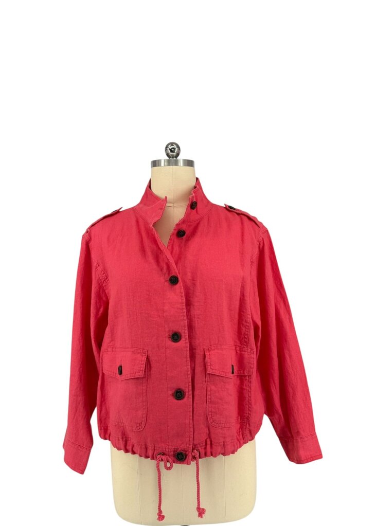 Talbots Linen Button Up Salmon Color, NWT