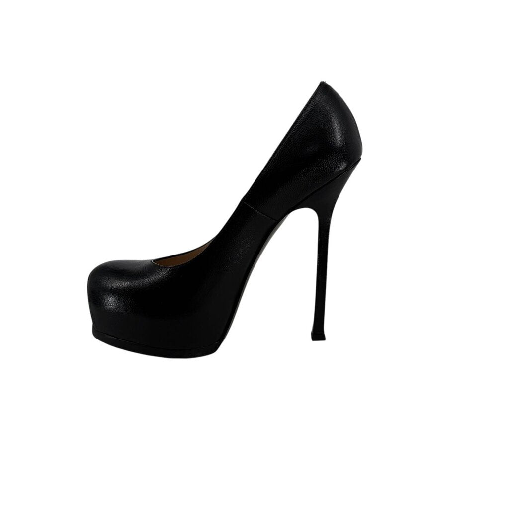 Leather Platform Stilettos