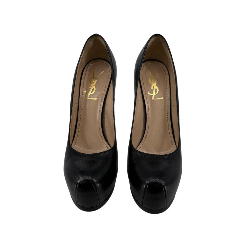 Leather Platform Stilettos