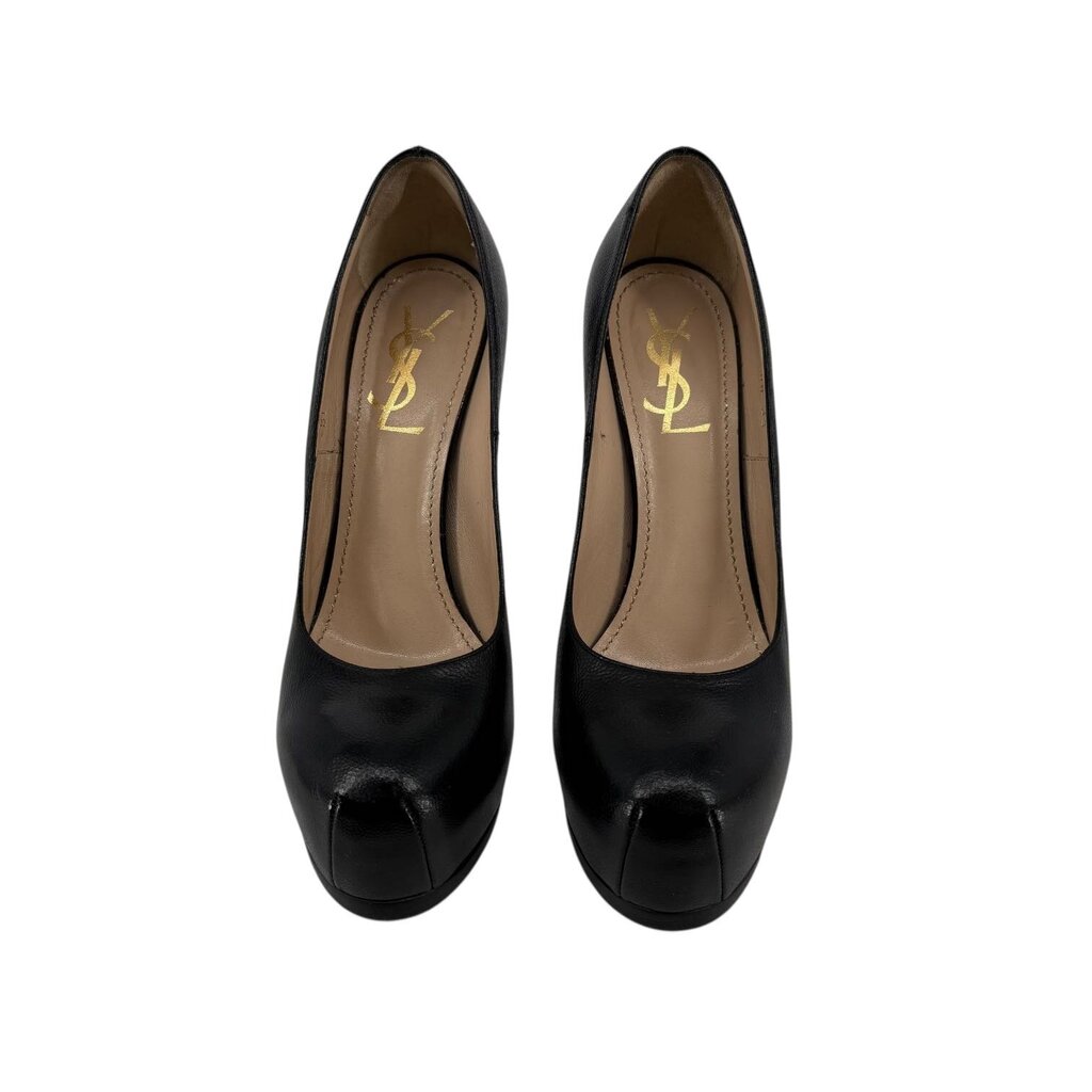 Leather Platform Stilettos