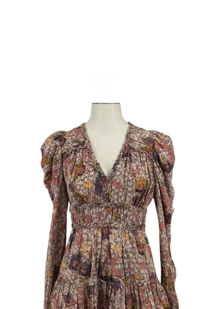 Julie Floral Puff Sleeve Mini Dress