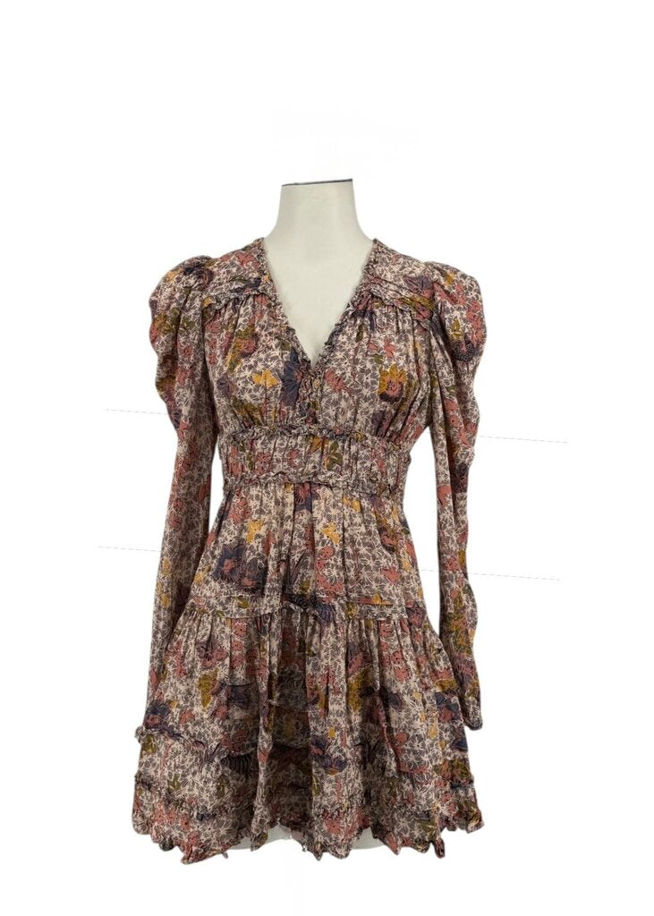 Julie Floral Puff Sleeve Mini Dress