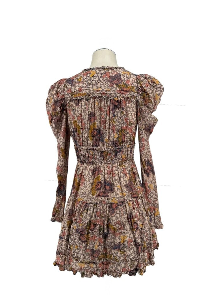 Julie Floral Puff Sleeve Mini Dress