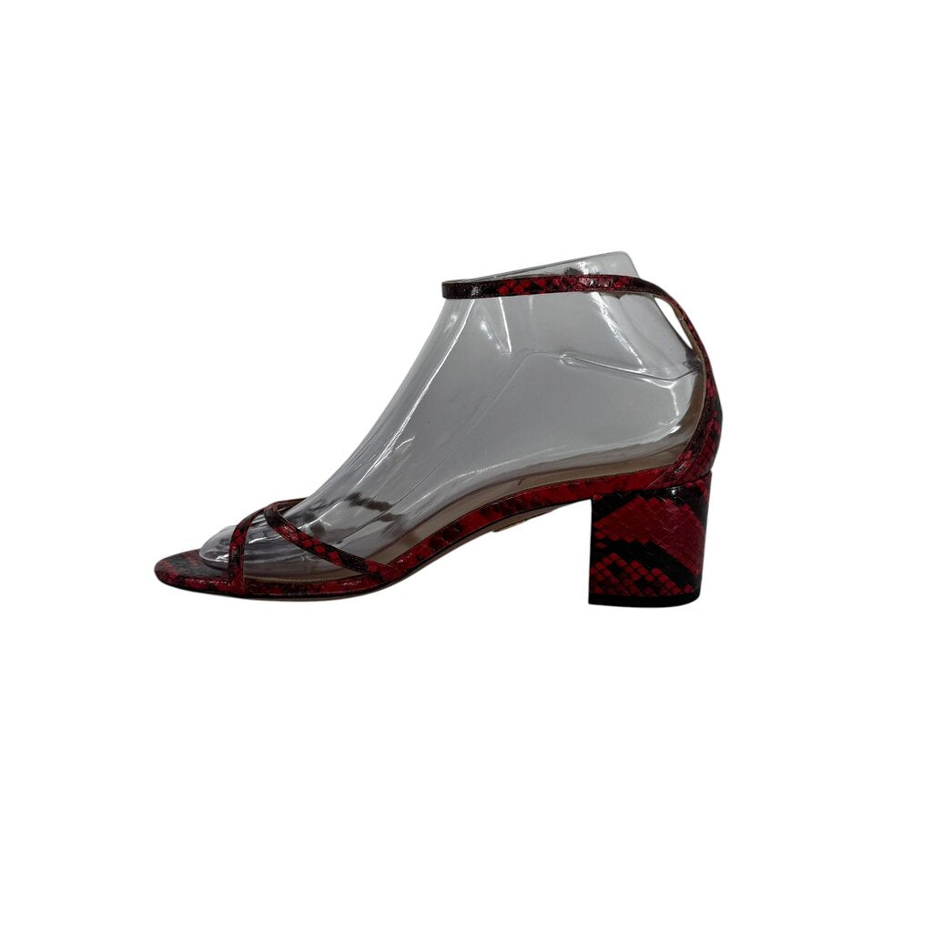 Aquazurra Firenze Amazon Carolyn Snake Skin Sandal